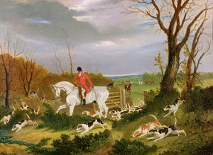 The Suffolk Hunt - Kommer att täcka nära Herringswell av John Frederick Herring Senior