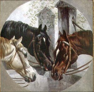 De tre vännerna av John Frederick Herring Senior