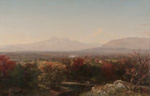 En oktoberdag i Vita bergen, 1854 av John Frederick Kensett