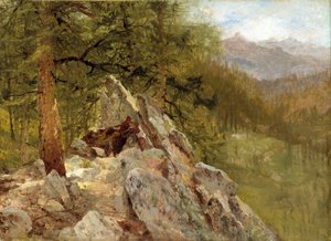 Västerländskt landskap av John Frederick Kensett