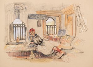 Ett östligt inre av John Frederick Lewis