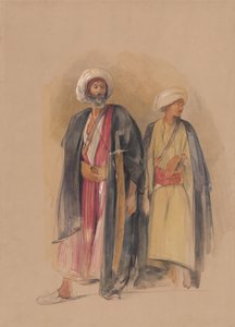 Shejk Hussein av Gebel Tor och hans son av John Frederick Lewis