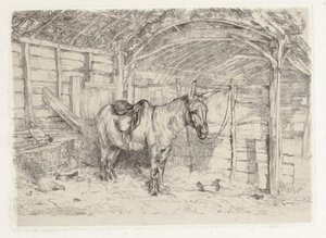 Stallscen av John Frederick Lewis