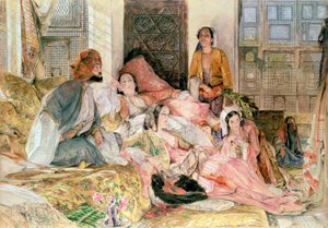 Harem, ca 1850 av John Frederick Lewis