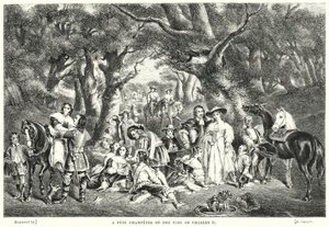 A Fete Champetre of the Time of Charles II (gravyr)
