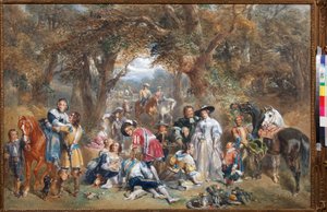 Country Fee in the Time of Charles II (1630-1685) - av John Frederick Tayler (1802-1889)