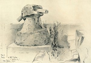 Forntida handkvarn vid berget Tabor, 1902. av John Fulleylove