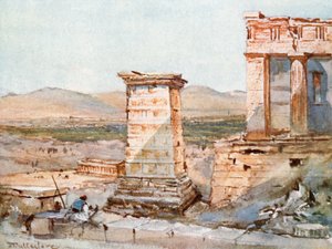 Aten. Monumentet Agrippa och Pinacotheca av John Fulleylove