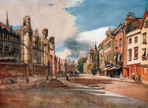 Broad Street, vy mot väster (färglitografi)