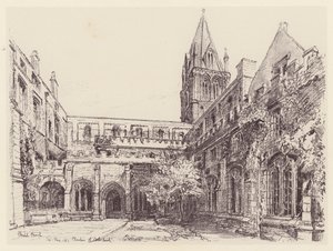 Christ Church Cloisters (litografi) av John Fulleylove