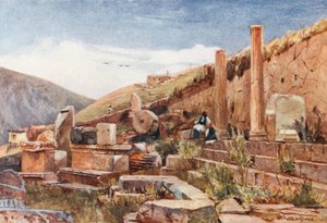 Delphi. Athenernes svenske portik av John Fulleylove
