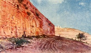 Jerusalem. - Tempelområdets trippelport, 1902. av John Fulleylove