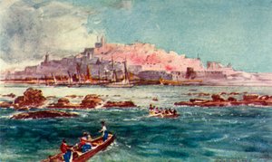 Joppa från havet, 1902. av John Fulleylove