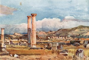 Olympia. Palaestra och resterna av Zeus tempel av John Fulleylove