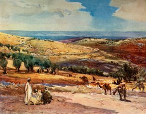 På vägen från Jerusalem till Betania, 1902. av John Fulleylove