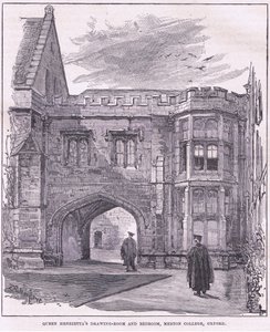 Drottning Henriettas vardagsrum och sovrum, Merton College, Oxford av John Fulleylove