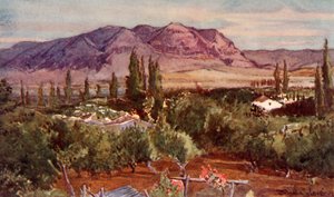 Frestelsens berg från Jeriko, 1902. av John Fulleylove