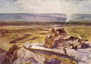 Jerikoslätten, med utsikt mot Moabs berg