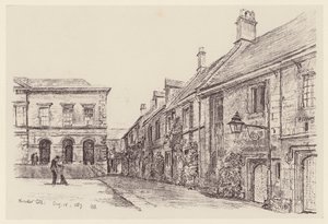Worcester College (litografi) av John Fulleylove