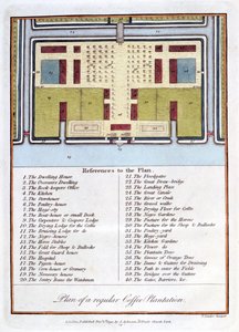 Plan för en vanlig kaffeplantage, 1813