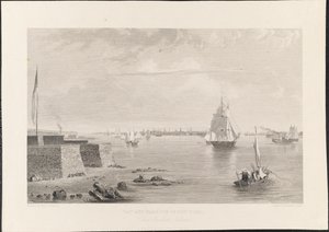 Bay and Harbour of New York från Bedlons [Bedloe