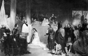 Pocahontas dop i Jamestown, Virginia, 1613, 1840