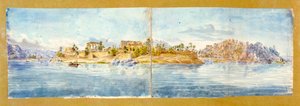 Landskap, Egypten, 1800-talet av John Gardner Wilkinson