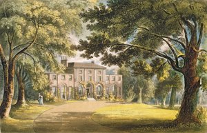 Holly Grove House, från Ackermanns "Repository of Arts", publicerad omkring 1826. av John Gendall