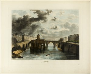 Paris, Pont-au-Change av John Gendall