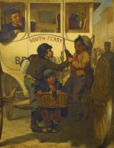 Färgade personer är inte tillåtna på denna linje, 1863 av John George Brown