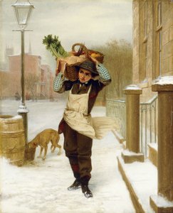 Leveranspojke, 1863 av John George Brown