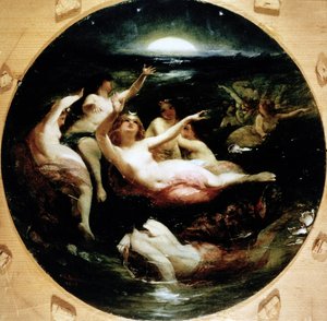 Diana och hennes nymfer, 1850