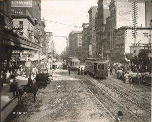 Market Street, österut från 10th, Philadelphia, 1907 av John Gibb Smith