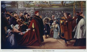 Kardinal Wolsey går till Westminster Hall av John Gilbert