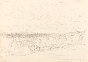Avlägsen utsikt över Greenwich av John Glover