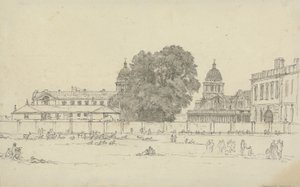 Greenwich Hospital (bläck & tvätt på papper) av John Glover