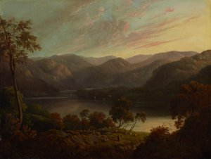 Landskapsvy i Cumberland av John Glover