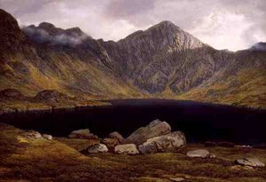Loch Coruisk, Isle of Skye (olja på duk) av John Glover