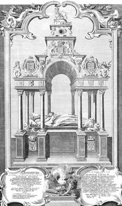 Drottning Elizabeths monument i Westminster Abbey, 1786