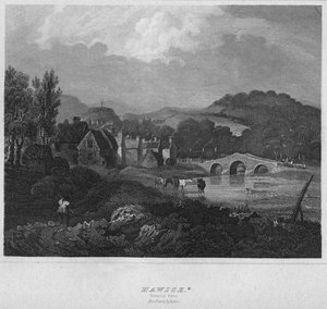 Hawick. Allmän vy. Roxburghshire, 1814