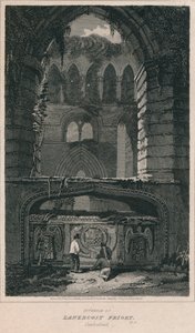 Interiör av Lanercost Priory. Cumberland, 1814 av John Greig