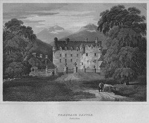 Traquair Castle, Peebleshire, 1814 av John Greig