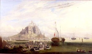 Drottning Victorias och prins Alberts avgång från St. Michaels berg av John Grenfell Moyle