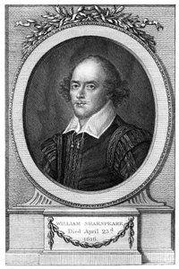 William Shakespeare, engelsk poet och dramatiker, 1820