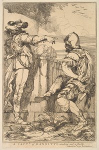 En kapten av Banditti som skickar ut ett parti från femton etsningar tillägnad ..., 8 december 1778. av John Hamilton Mortimer