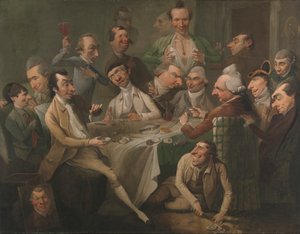 En karikatyrgrupp av John Hamilton Mortimer