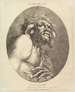 Caliban tolv karaktärer från Shakespeare, 20 maj 1775.
