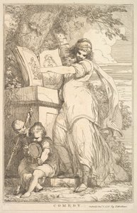 Komedi från femton etsningar tillägnad Sir Joshua Reynolds, 8 december 1778. av John Hamilton Mortimer