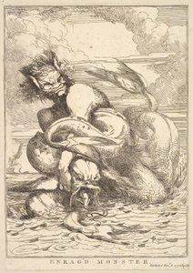 Enragd Monster från Femton Etchings Dedicated to Sir Joshua Reynolds, 8 december 1778.