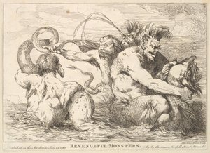 Revengeful Monsters, 25 januari 1780. av John Hamilton Mortimer